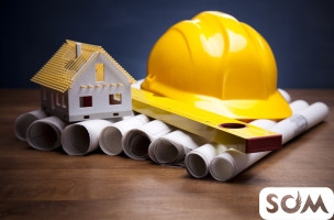 Фундамент, кладка, пескоблок. Крыша. Кафель, шпатлевка. Евроремонт