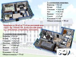 Уютные квартиры комфорт класса по доступной цене! Всего за 550$ за м2